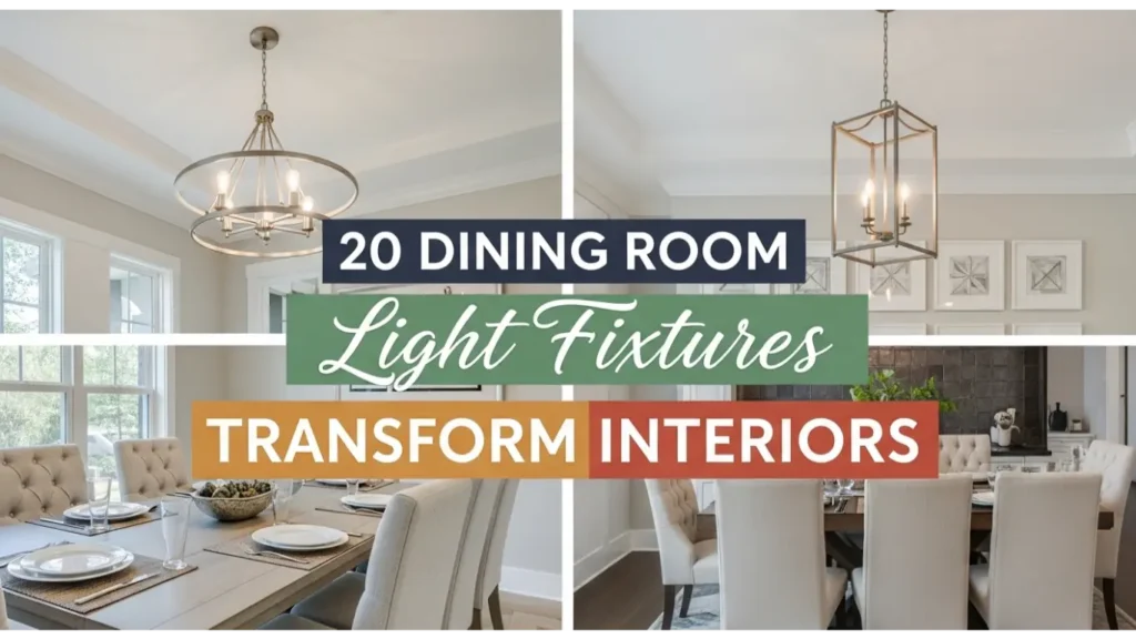 Dining Room Light Fixtures Transform Interiors