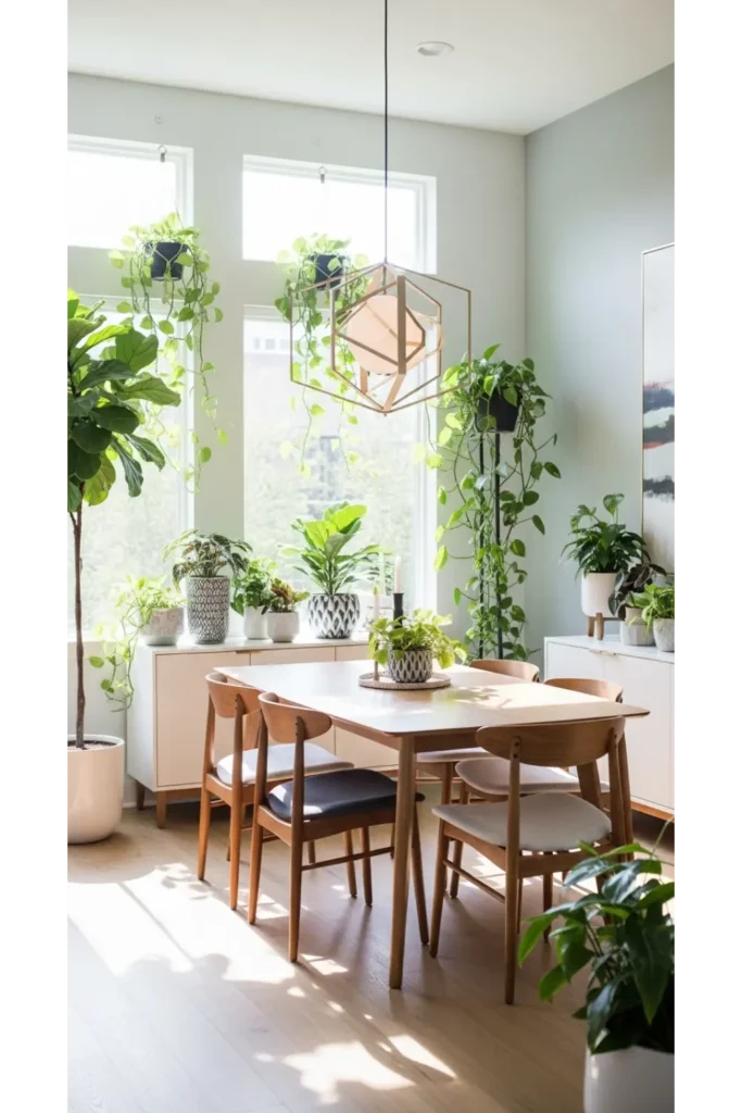Dining With Indoor Greenery