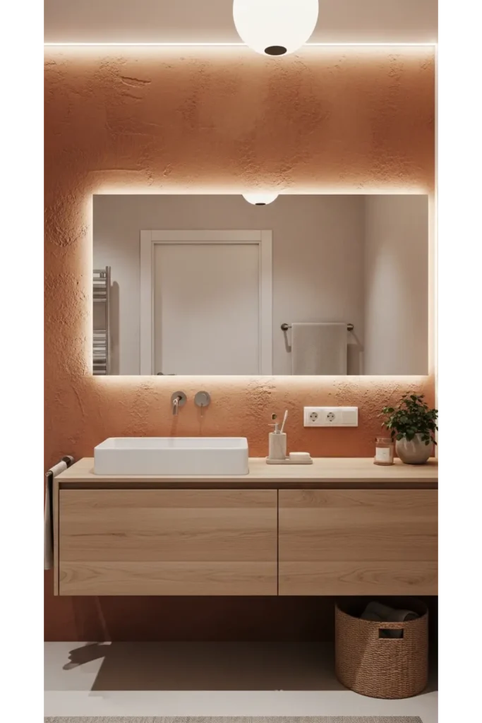 Earth Tone Feature Wall