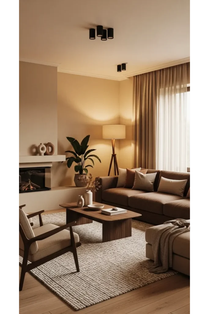 Aesthetic Living Room Designs You'll Love 22+ Ideas 19 Earth Tone Modern Living Room