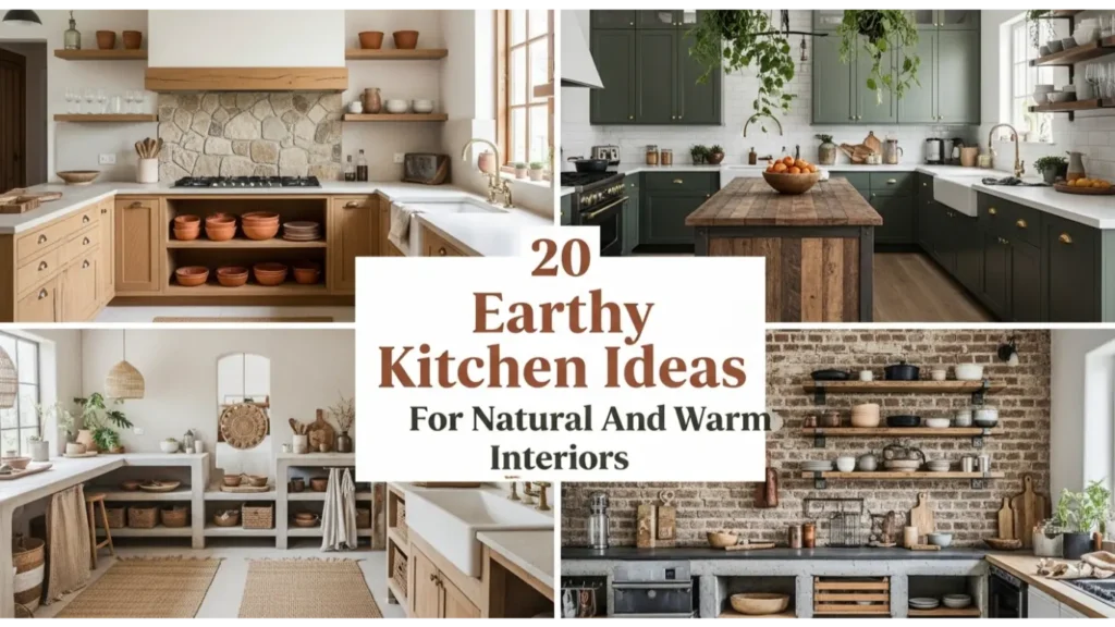 20 Earthy Kitchen Ideas For Natural And Warm Interiors 1 Earthy Kitchen Ideas For Natural And Warm Interiors