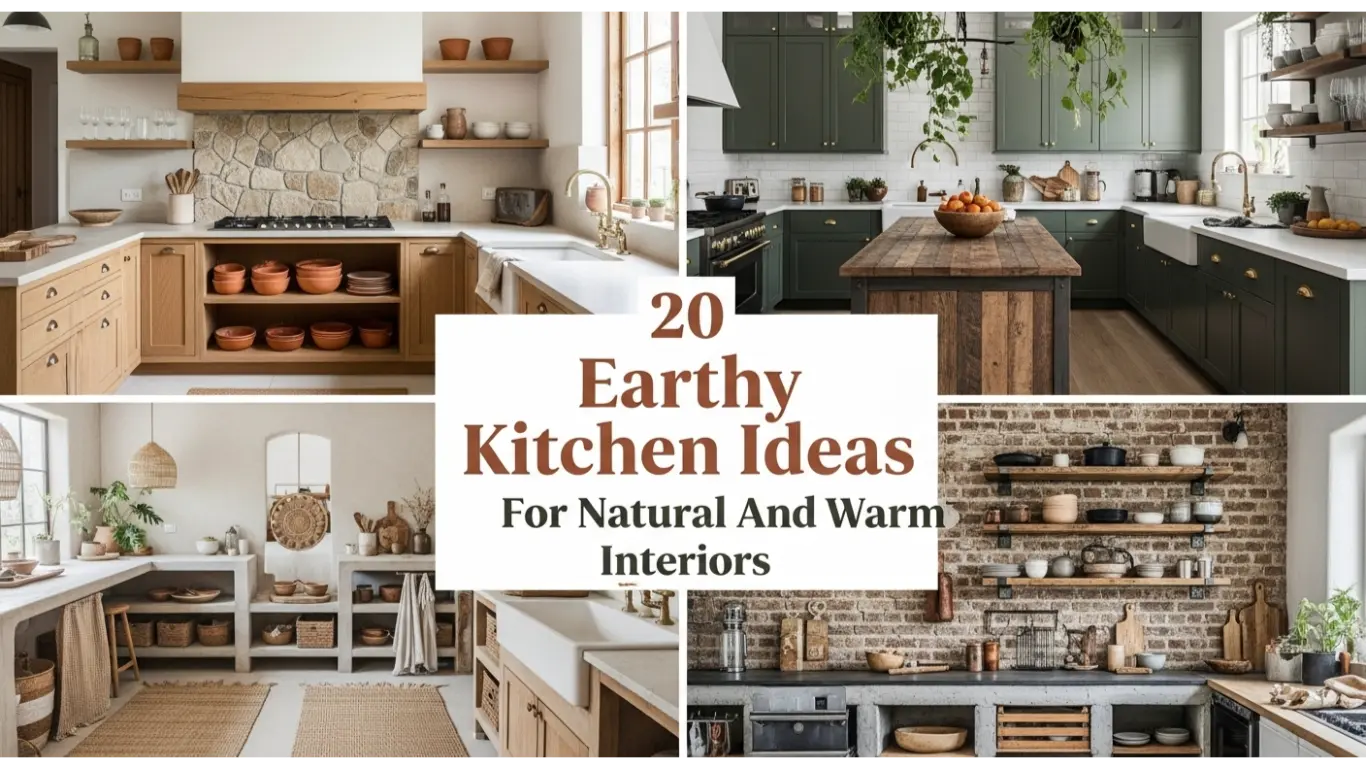20 Earthy Kitchen Ideas For Natural And Warm Interiors 1 Earthy Kitchen Ideas For Natural And Warm Interiors