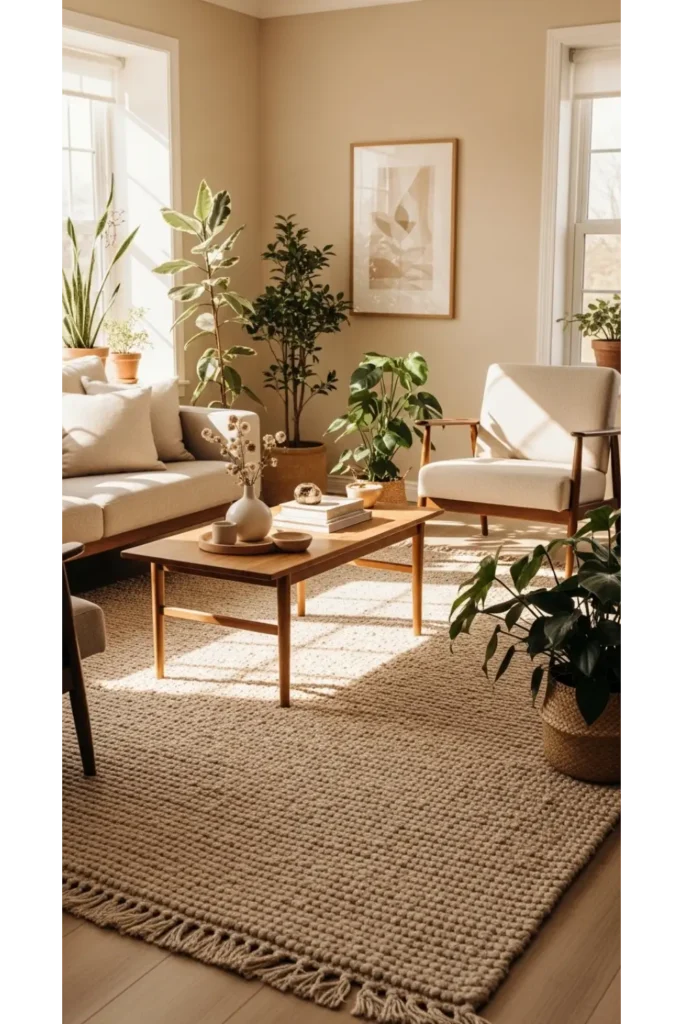  Earthy Minimal Living Room Reset