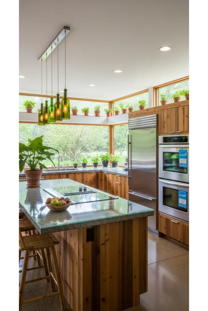 23 Open Kitchen Ideas Blend Style Functionality 22 Eco Conscious Open Kitchen