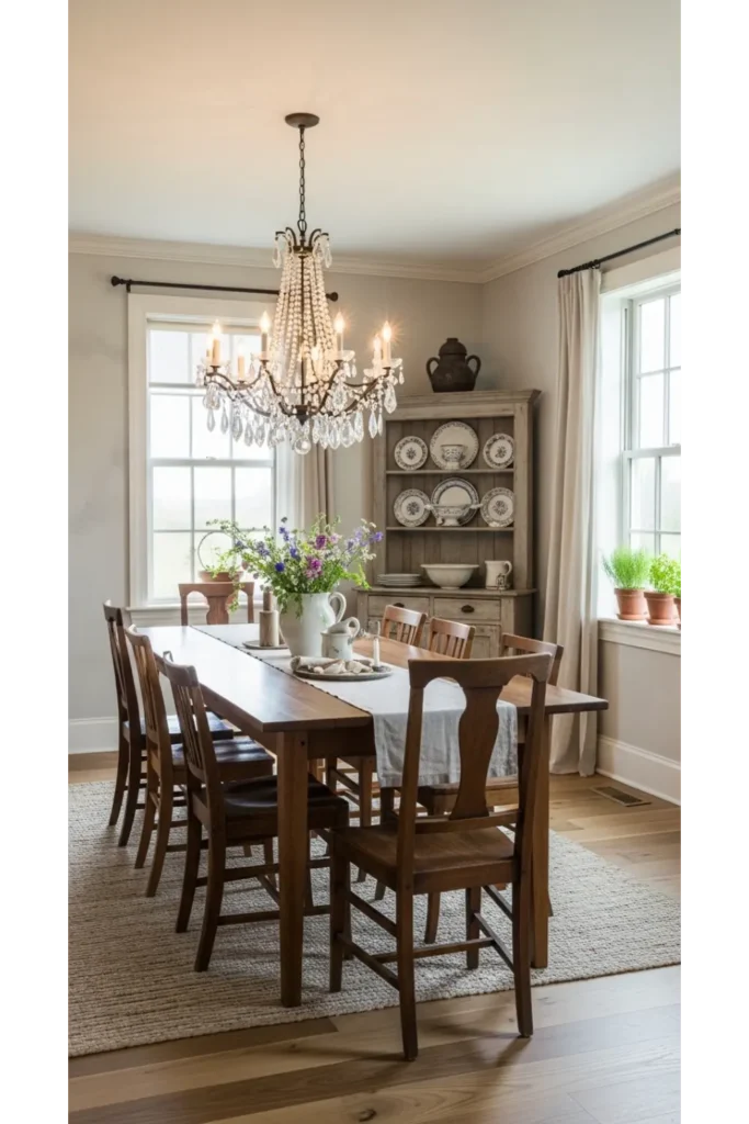 22+ Modern Farmhouse Dining Room Ideas 14 Elegant Farmhouse Dining Room Lighting