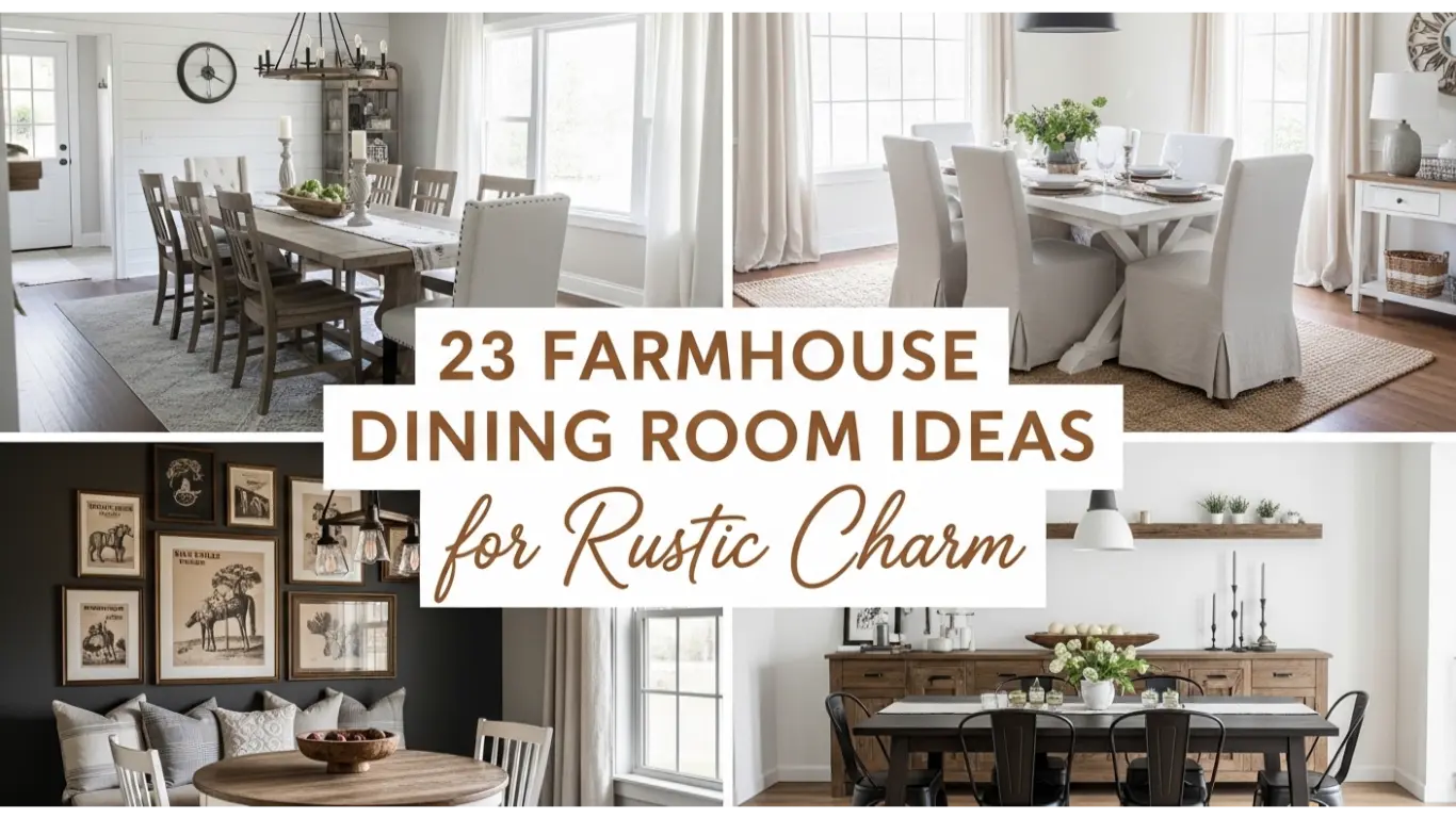 Farmhouse Dining Room Ideas for Rustic Charm