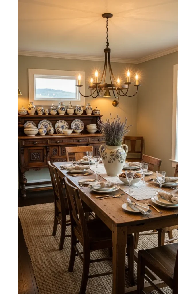 23 Farmhouse Dining Room Ideas for Rustic Charm 12 Farmhouse Dining Rooms With Antique Sideboards