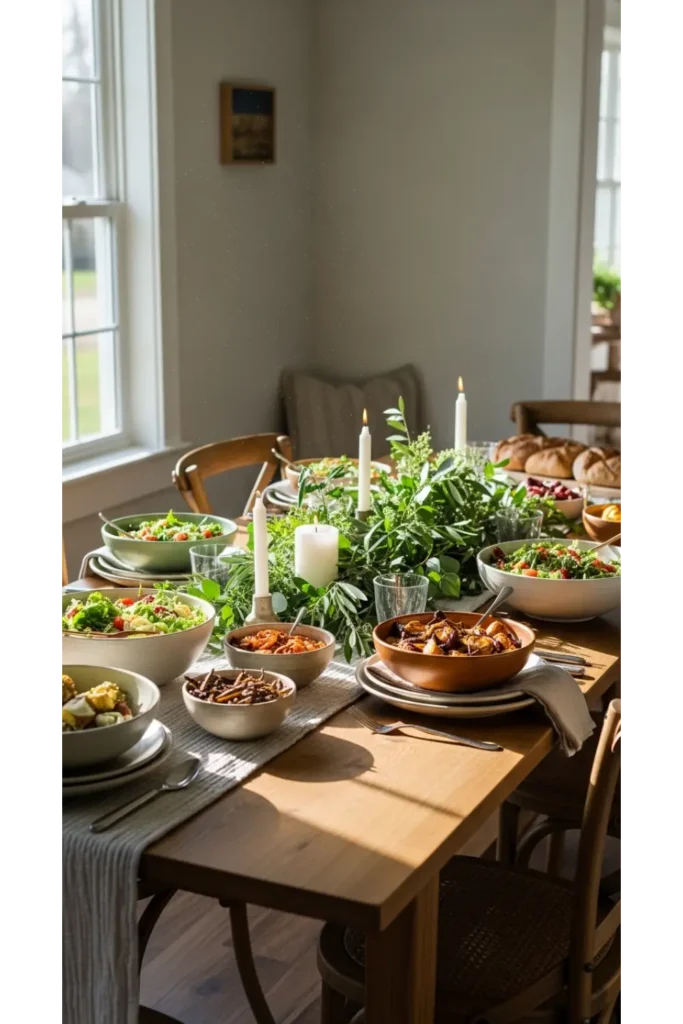 23 Farmhouse Dining Room Ideas for Rustic Charm 17 Farmhouse Dining Rooms With Simple Table Styling