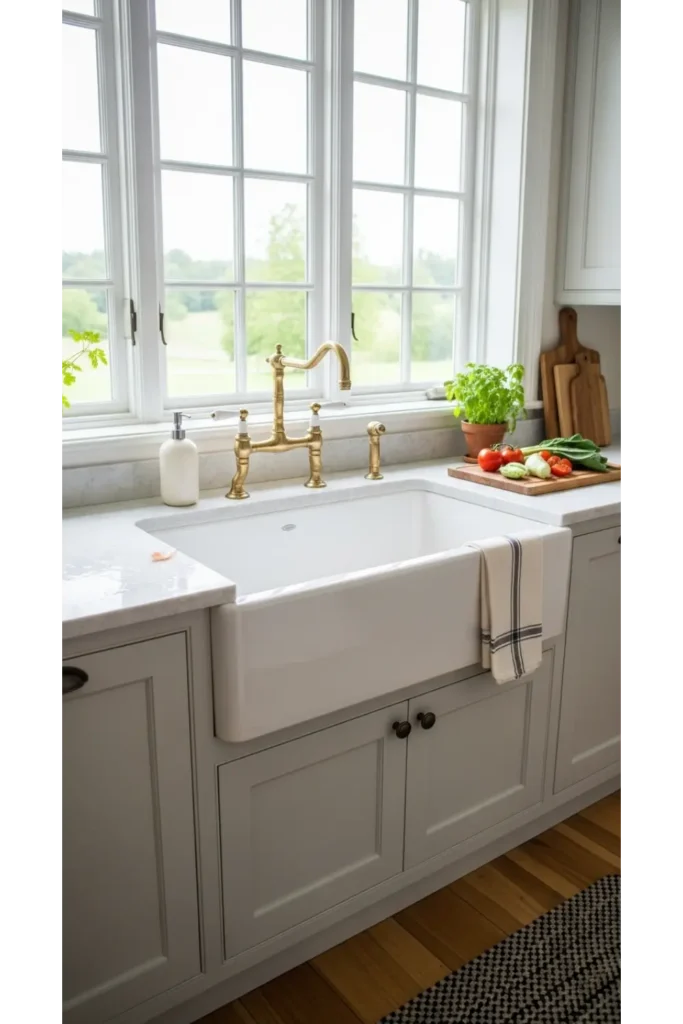 Farmhouse Sinks with Practical Charm