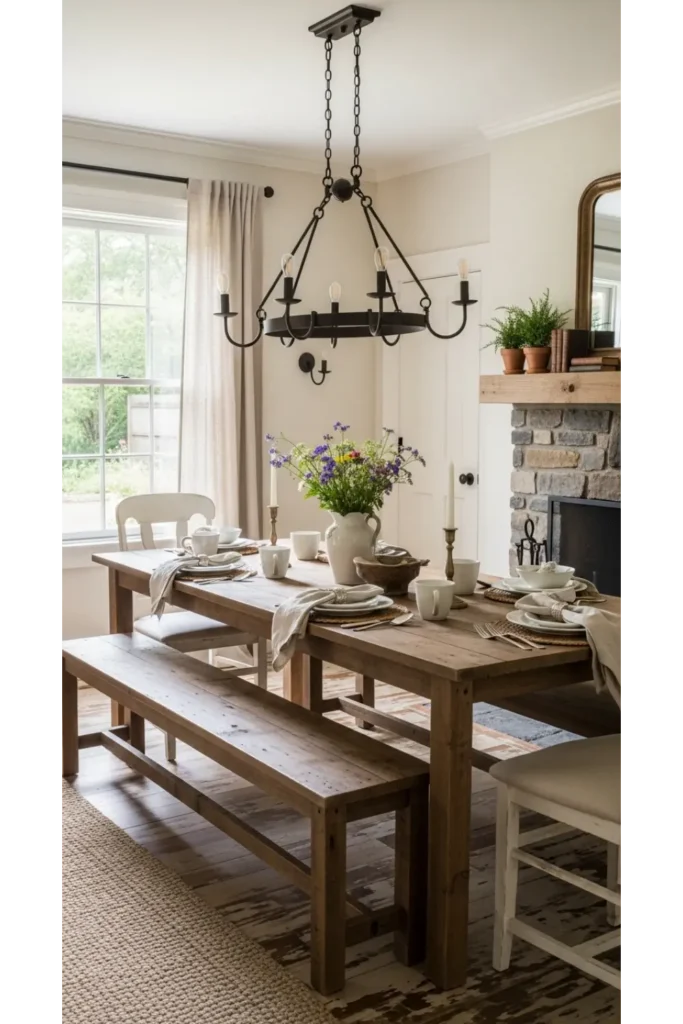 Farmhouse Style Dining Table