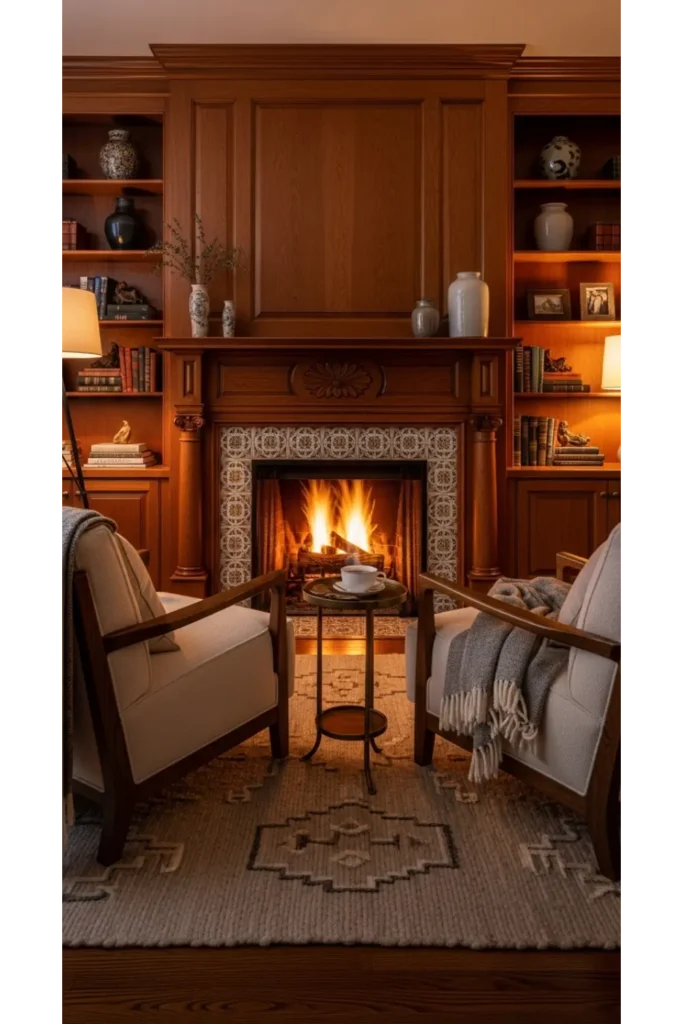 22+ Cosy Living Room Ideas Comfortable Stylish 4 Fireplace Focal Point with Intimate Seating