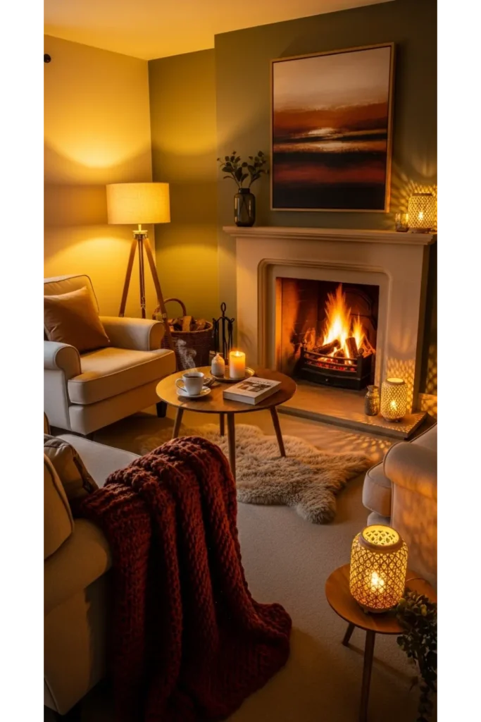 23+ Living Room Inspiration Ideas for Cozy Homes 10 Fireplace Focused Layout