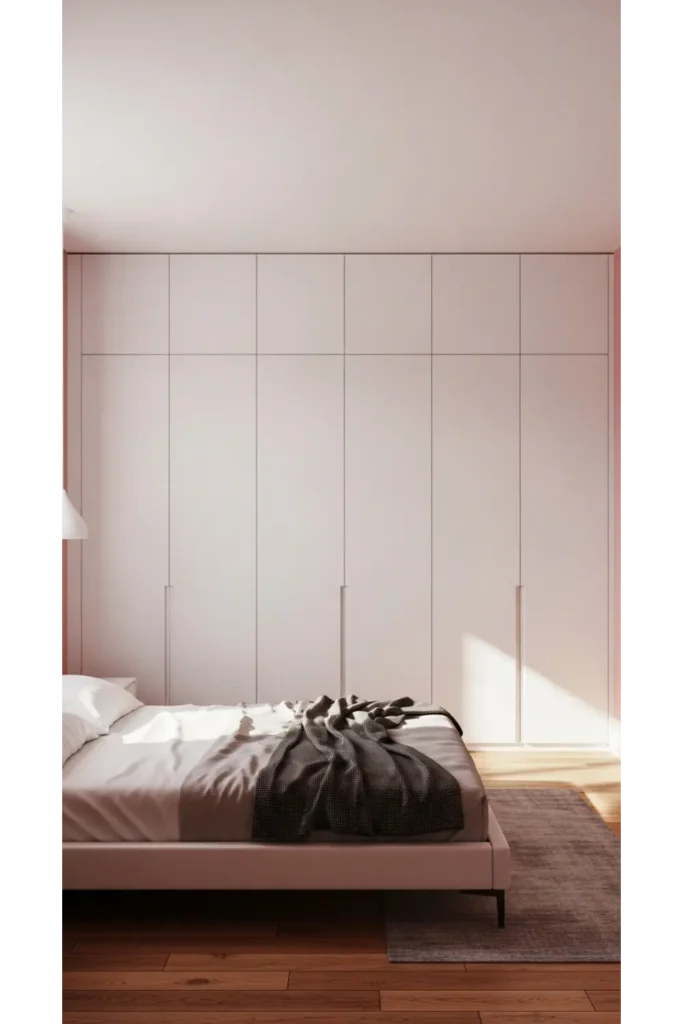 Floor to Ceiling Built In Storage Wall