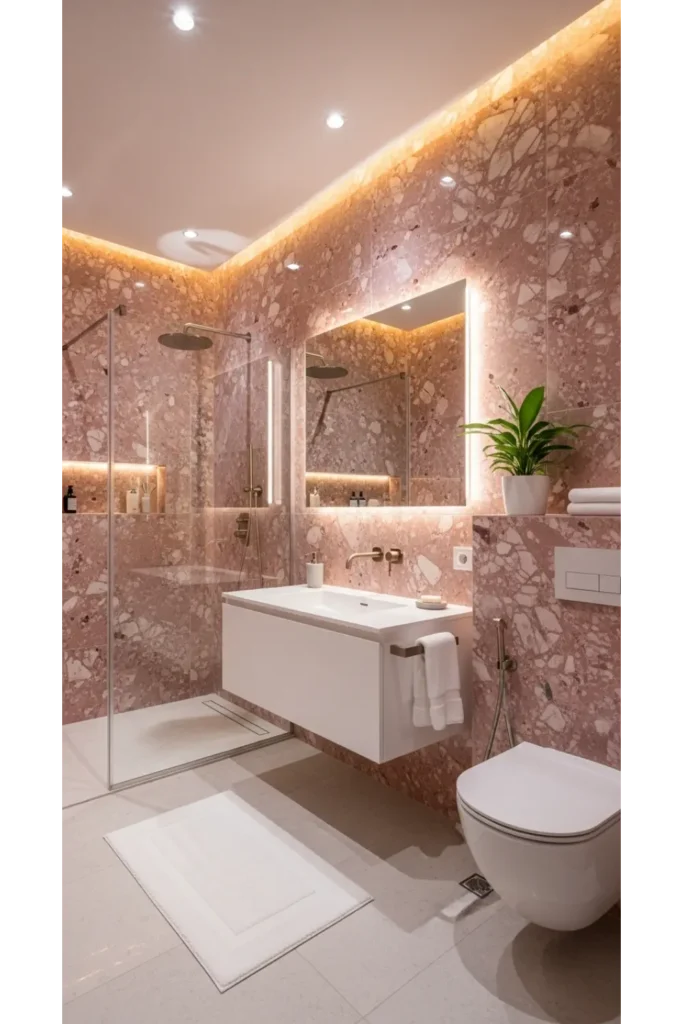 Floor to Ceiling Marble Statement Walls