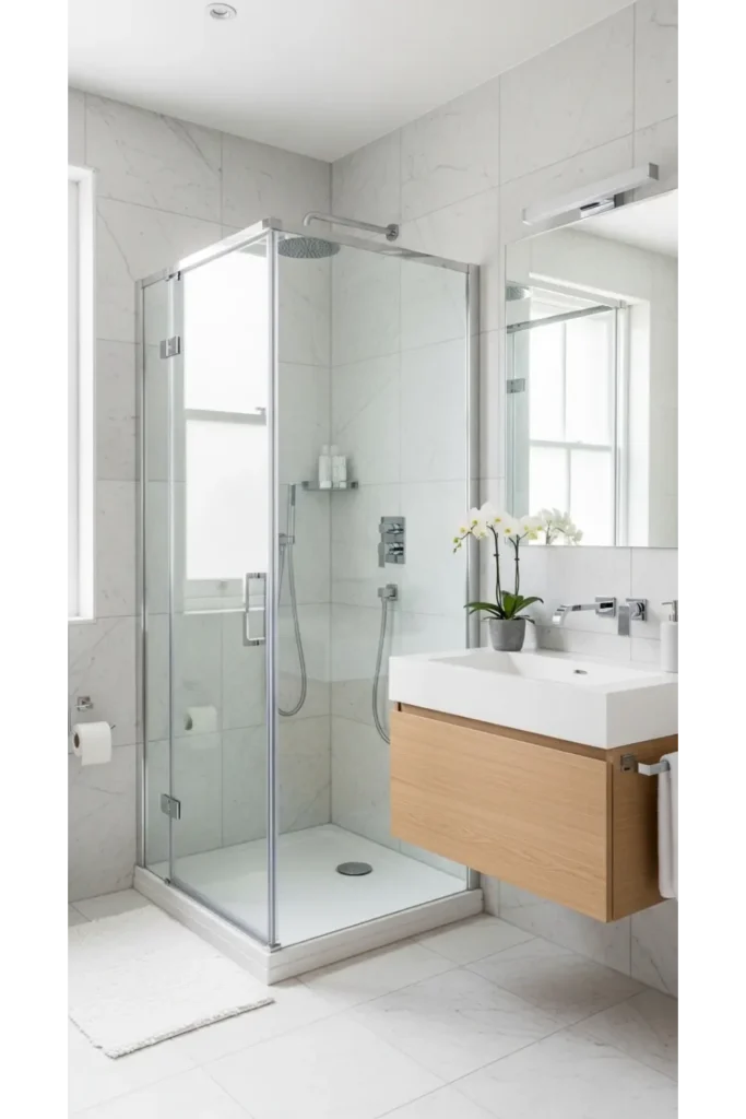 Frameless Corner Shower Design