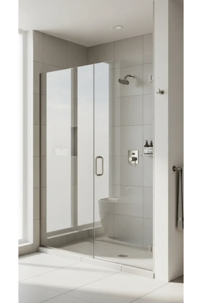 Frameless Glass Shower Enclosure