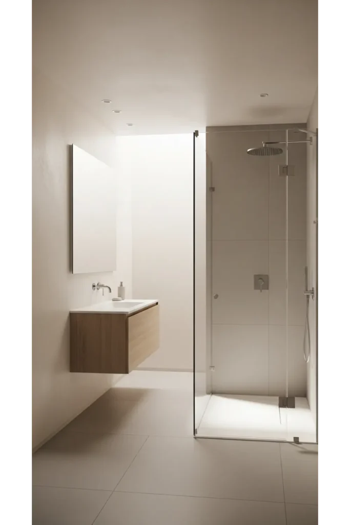 20+ Modern Bathroom Design Inspirations for Sleek Homes 20 Frameless Minimal Hardware Look