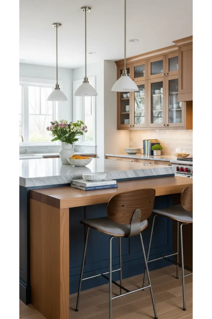 Functional Kitchen Islands with Personality