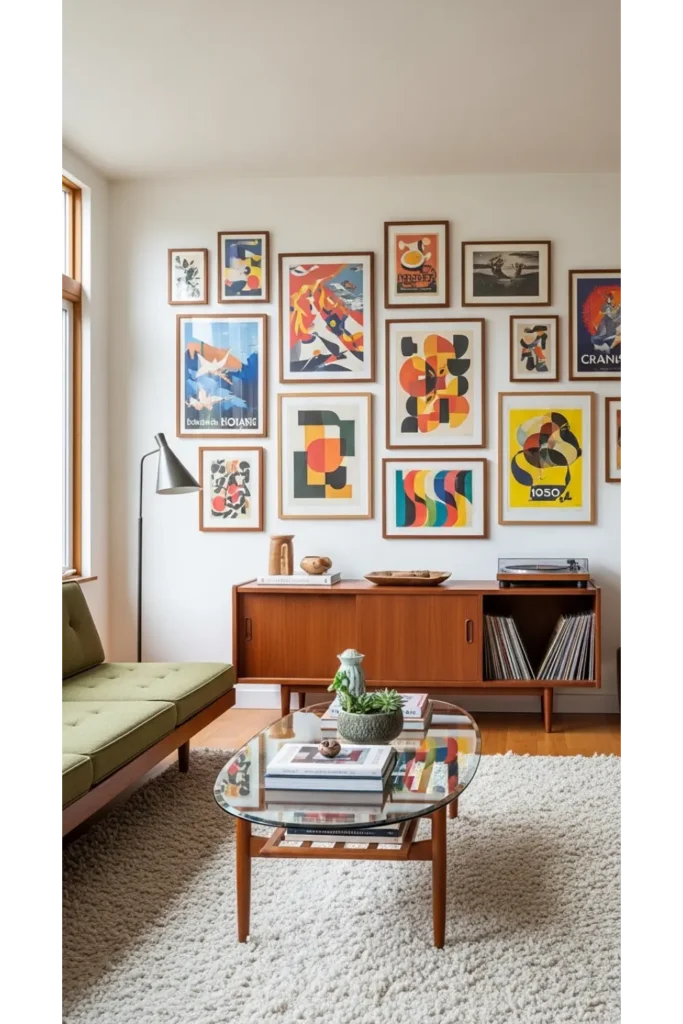 Gallery Wall with Vintage Posters
