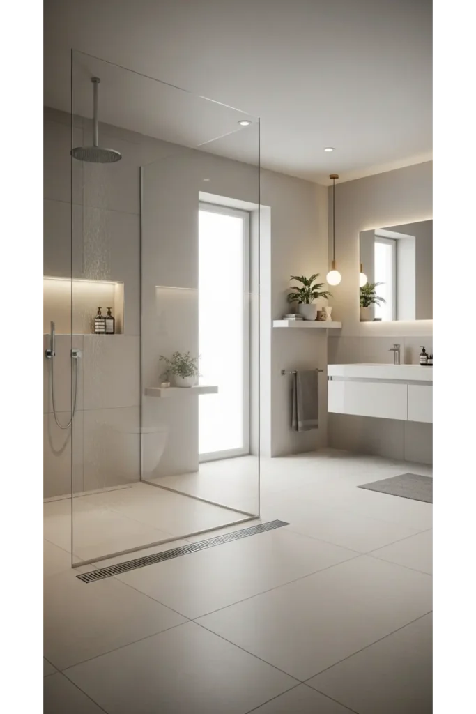 Glass-Enclosed Wet Room Luxury