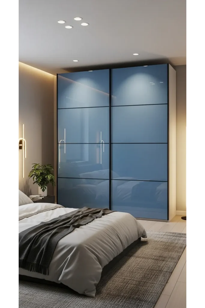 Glass Panel Sliding Wardrobe