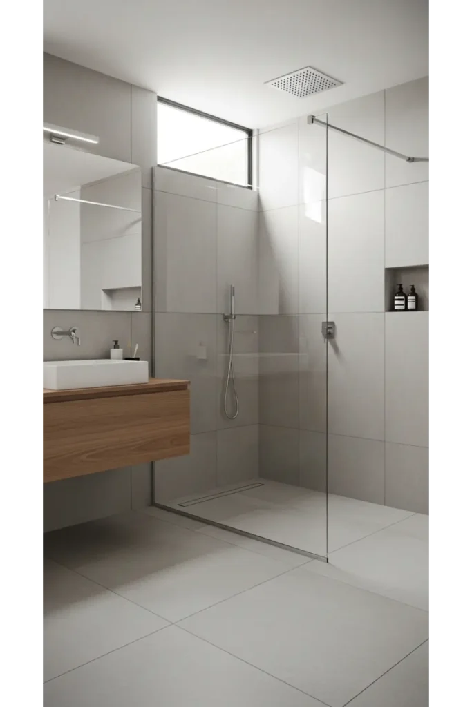 20+ Modern Bathroom Design Inspirations for Sleek Homes 7 Glass Walk In Shower with Seamless Flow