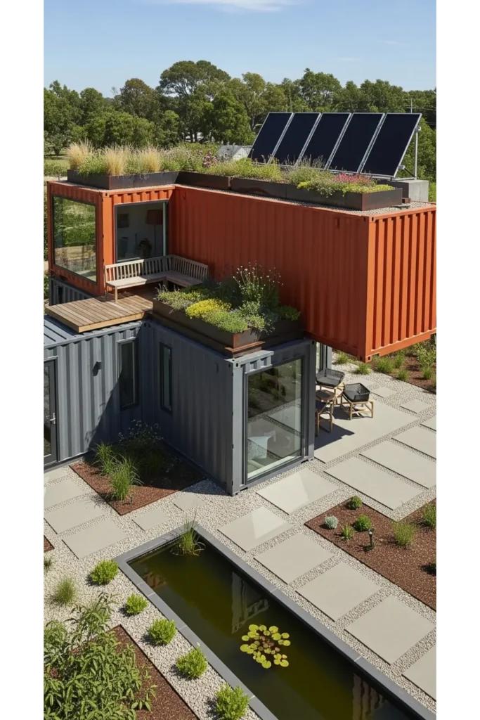 24 Shipping Container Homes for Smart Living 9 Green Roof Garden Home