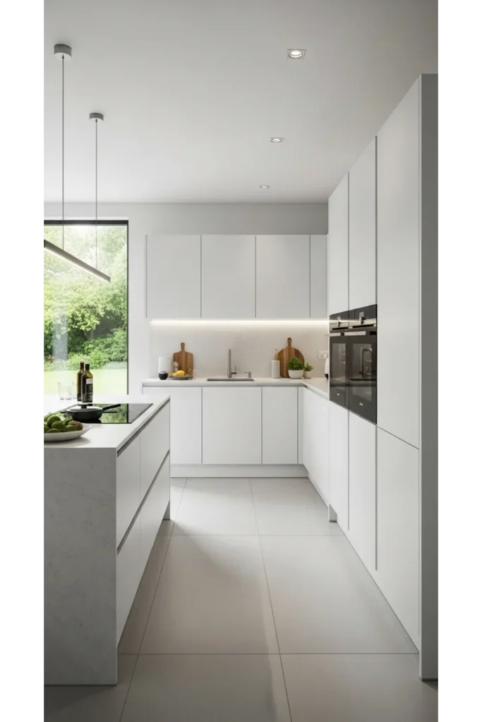 22 Modern Kitchen Design Ideas For Sleek Homes 4 Handleless Cabinetry For Clean Lines