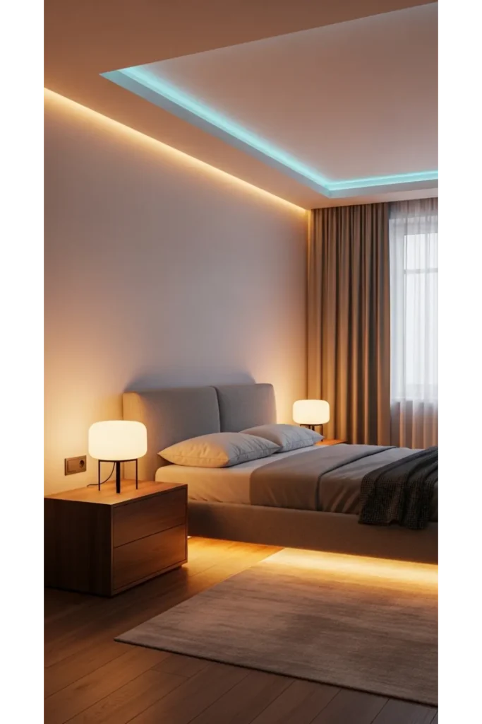19+ Bedroom Layout Design Tricks for Comfort and Style 10 Incorporate Dimmers and Smart Lighting Controls