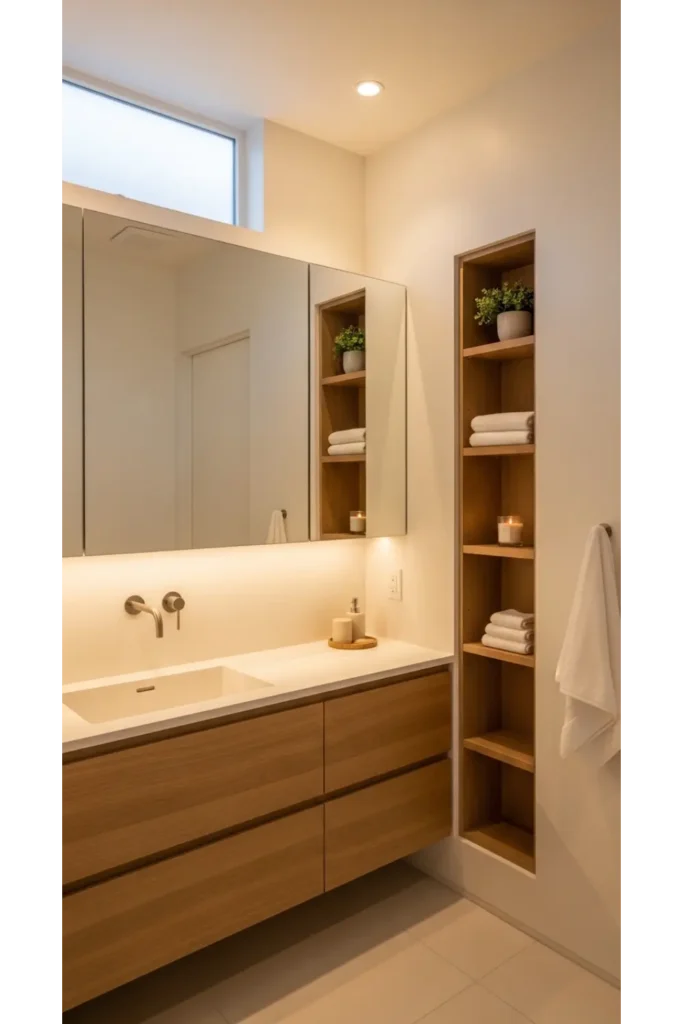 Incorporate Sliding Mirror Cabinets