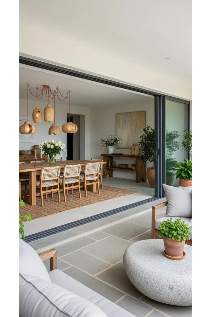 Indoor Outdoor Dining Flow