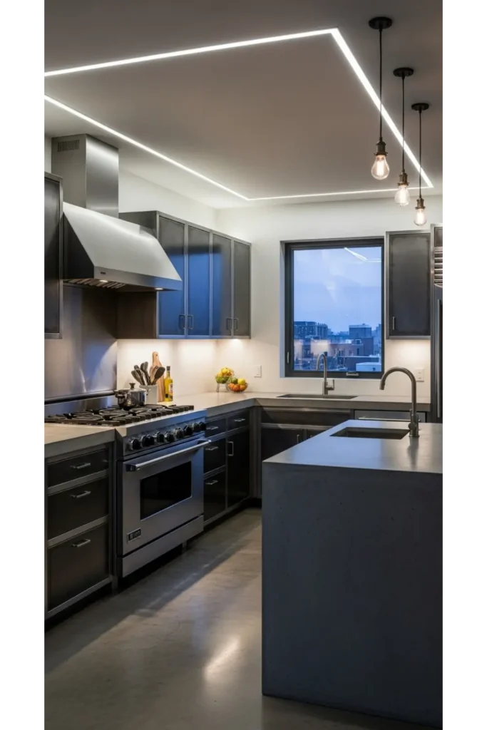 22 Modern Kitchen Design Ideas For Sleek Homes 19 Industrial Inspired Modern Kitchens