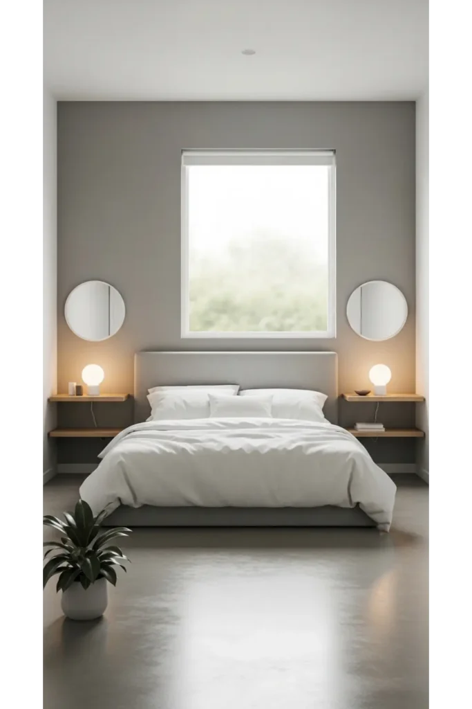 22 Small Bedroom Ideas to Maximize Comfort and Space 8 Install Wall Mounted Nightstands