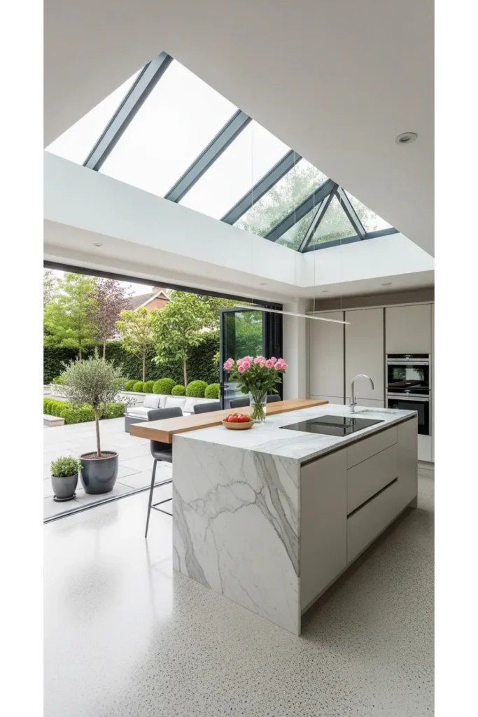 Kitchen Expansion with Skylight Roof