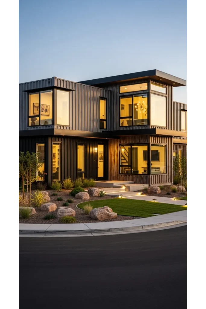 24 Shipping Container Homes for Smart Living 14 L Shaped Corner Layout