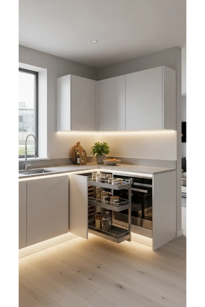 23 Modular Kitchen Design Inspirations For Efficiency 3 L-Shaped Modular Kitchen Layout
