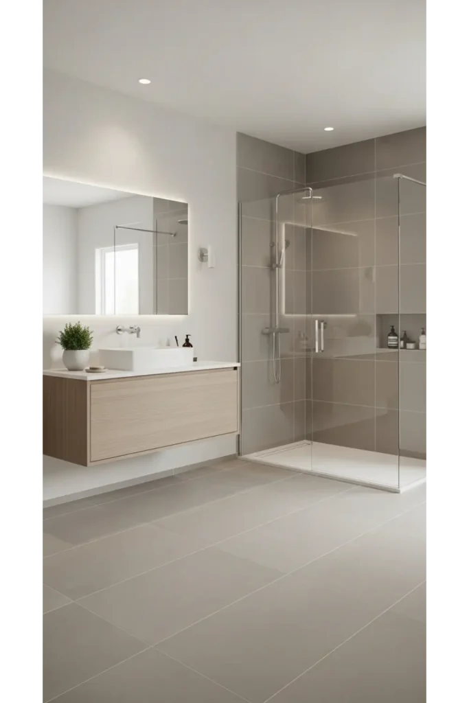 23 Bathroom Remodel Ideas for 2026 Trends 12 Large Format Porcelain Tiles