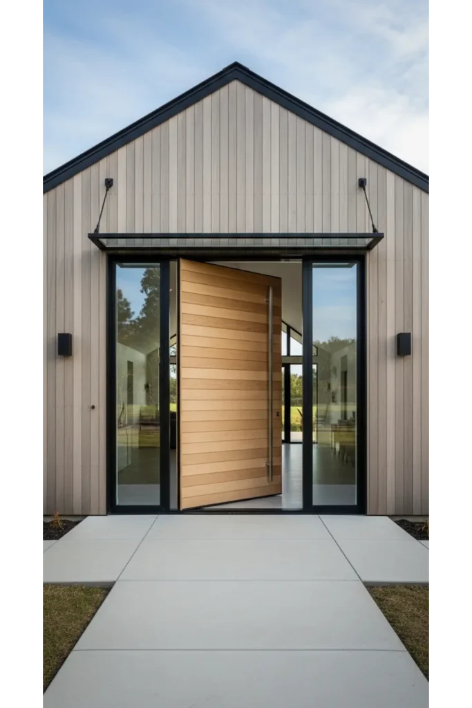Large Pivot Entry Door