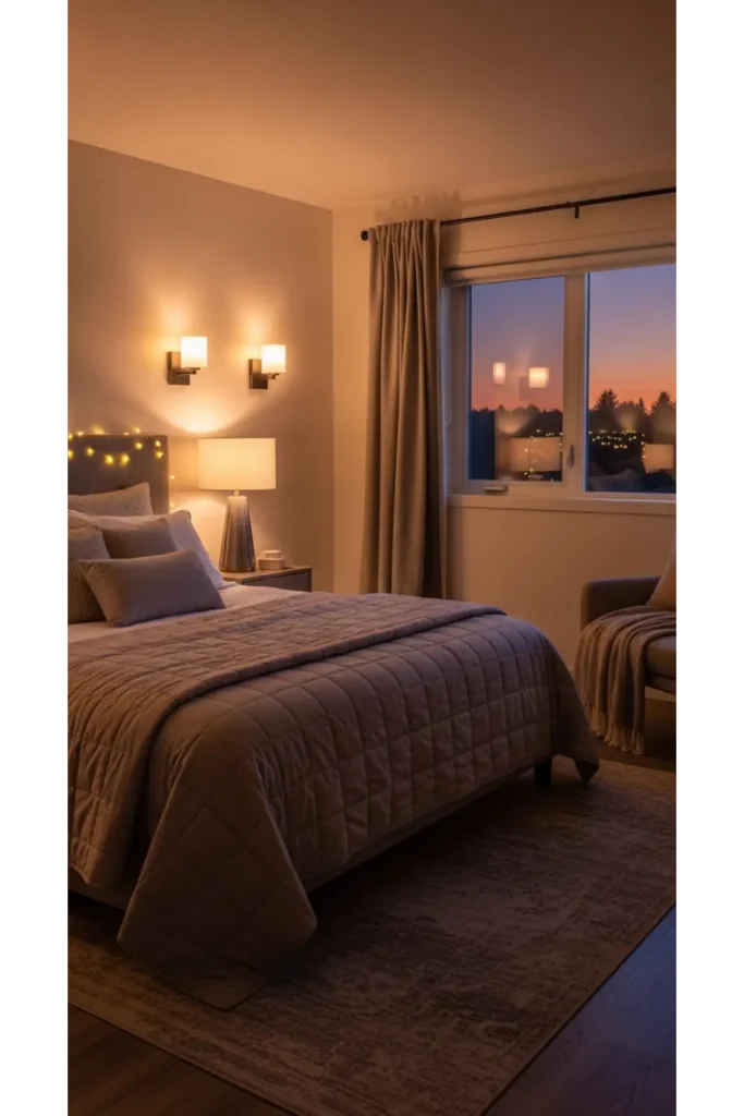 20+ bedroom inspo tips to transform your sleeping space 4 Layer Your Lighting