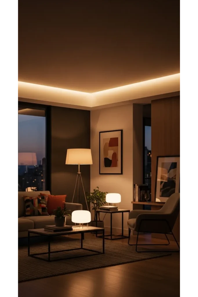 24+ Contemporary Living Room Ideas Modern Comfort 7 Layered Lighting For Everyday Comfort