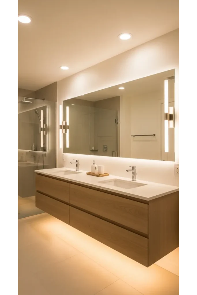 23 Bathroom Remodel Ideas for 2026 Trends 20 Layered Lighting Plans