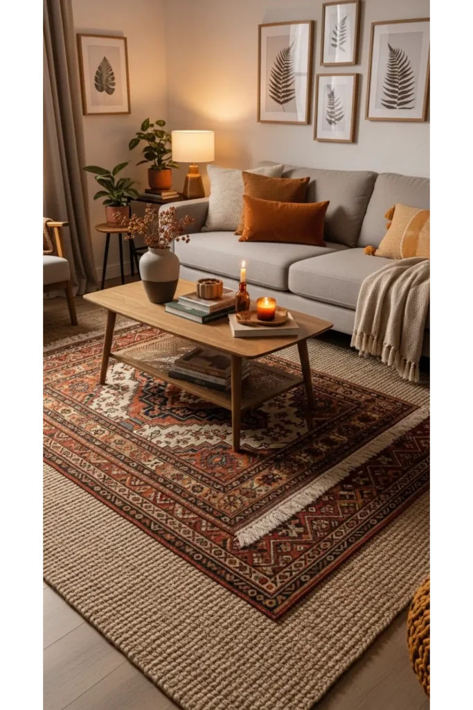 Layered Rugs for Depth