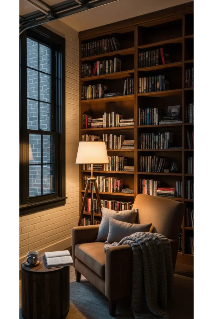 Modern Garage Loft Ideas for Smart Living 23 14 Library Style Loft Lounge