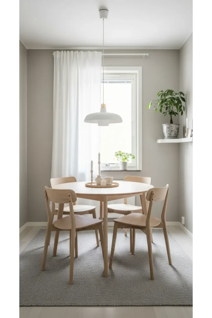 24+ Small Dining Room Ideas That Maximize Space 10 Light Color Palettes