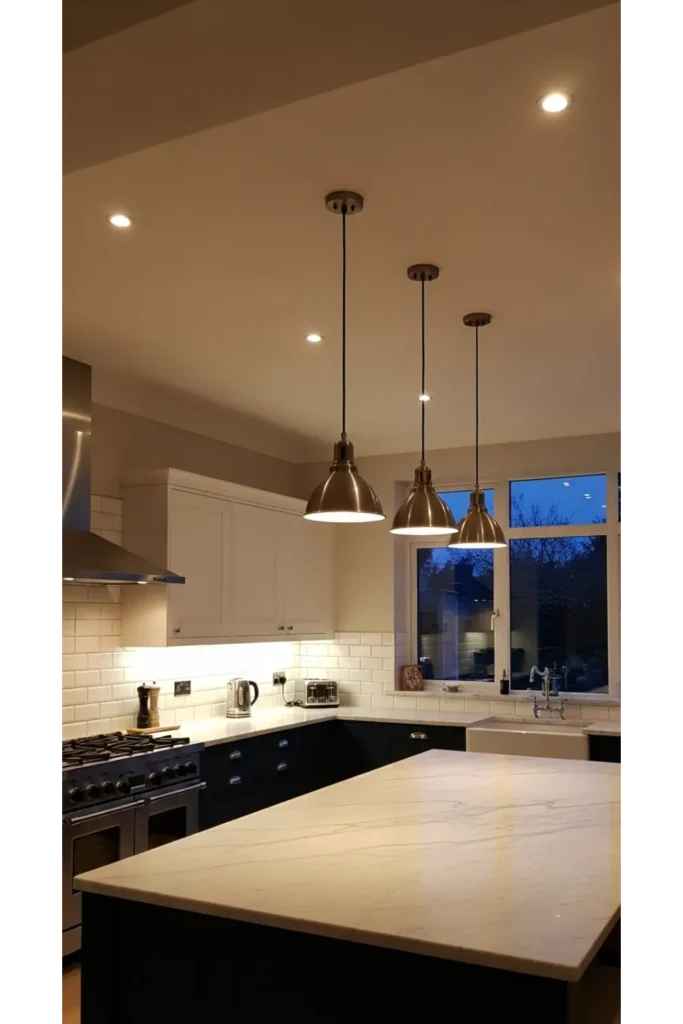 24 Open Kitchen Design Concepts For Spacious Living 10 Lighting That Softly Defines Zones