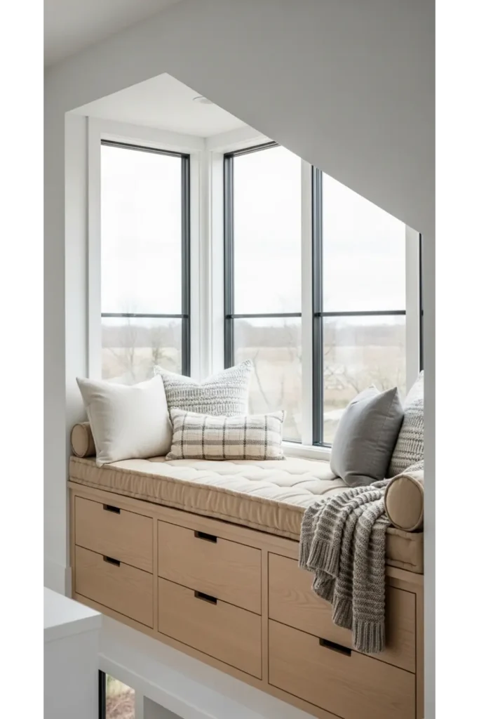 Modern Garage Loft Ideas for Smart Living 23 22 Loft with Built In Window Seat