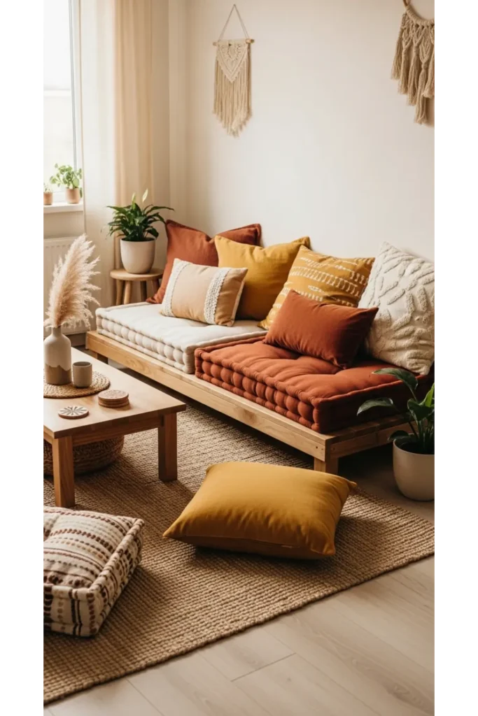 Low Seating Earthy Layouts