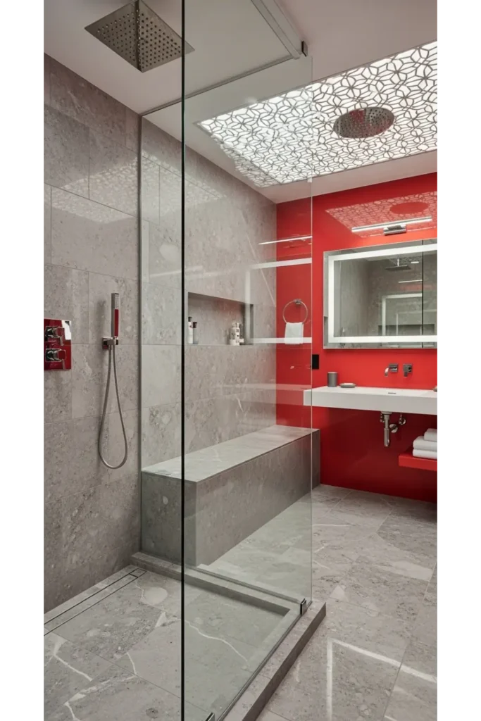 Luxury Bathroom with Integrated Seating