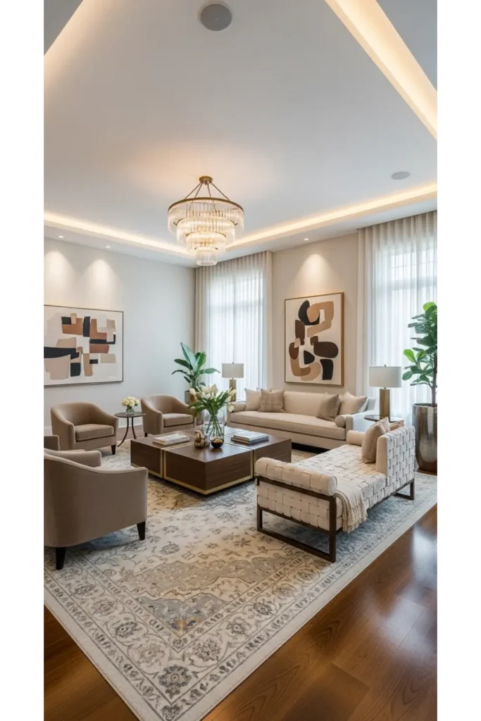 24+ Luxury Living Room Inspirations High End Homes 25 Luxury Living Room with Statement Rug