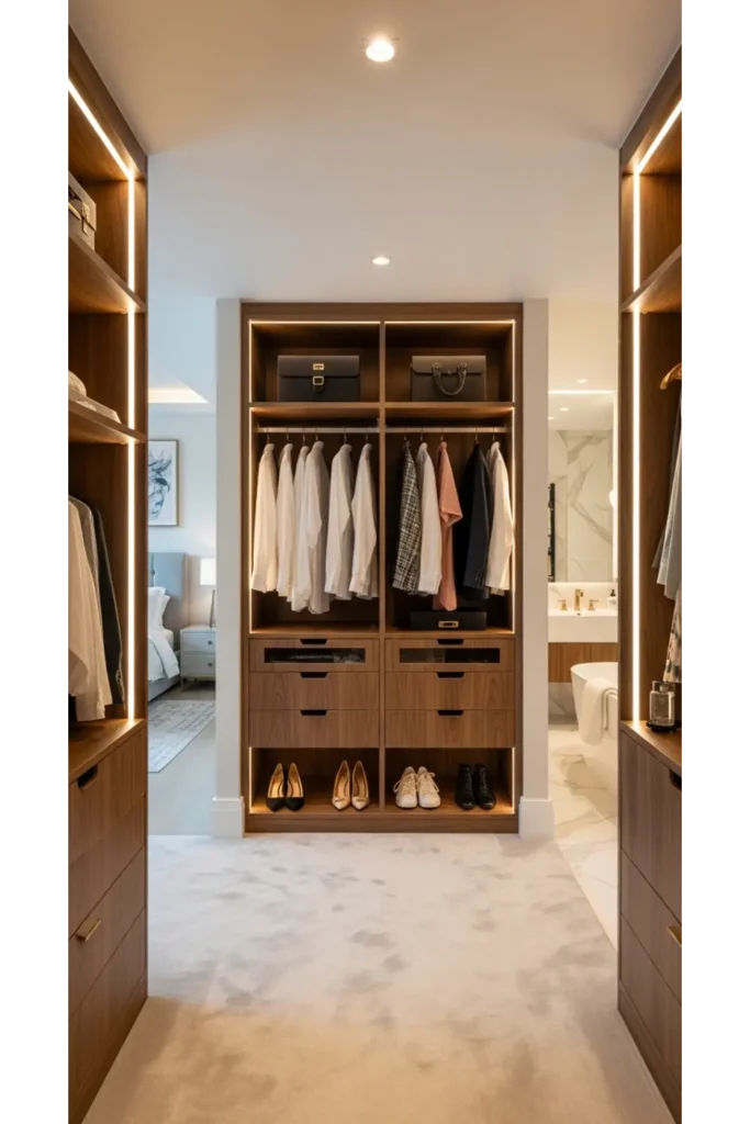 Luxury Walk Through Wardrobe Layout